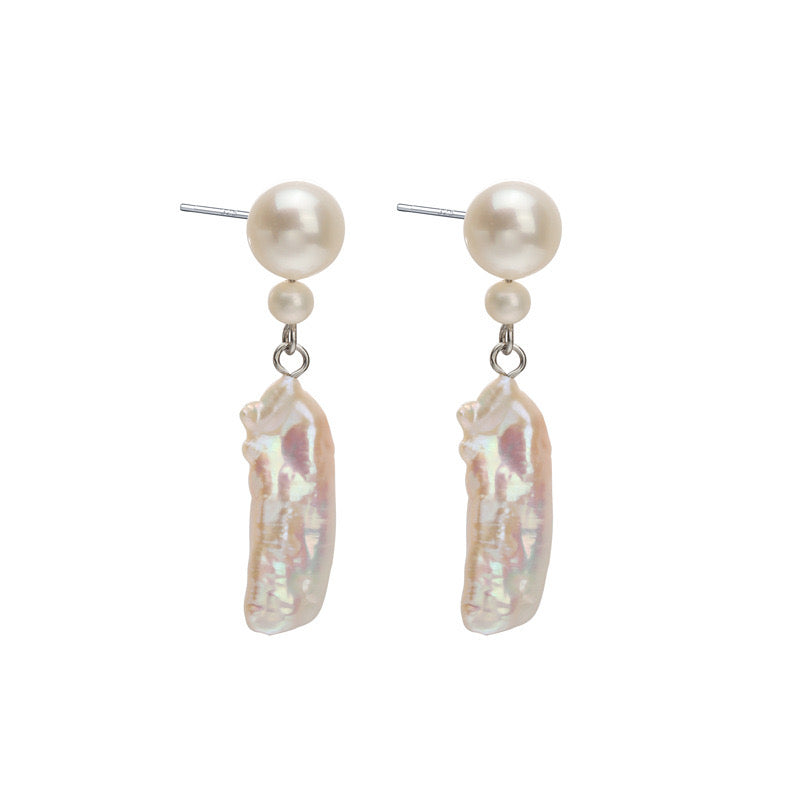 "Pearl Aura" Baroque Earrings E01