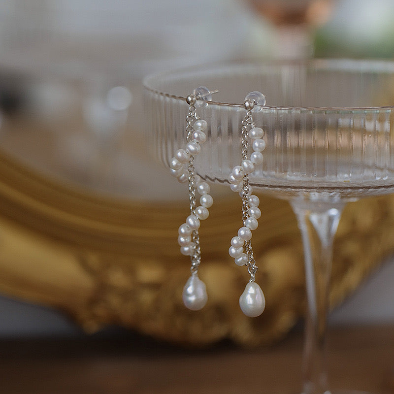 "Pearl Aura" Baroque Earrings E04