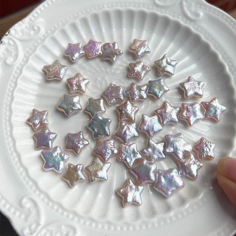 “Pearl Aura" Star Pearl Earrings