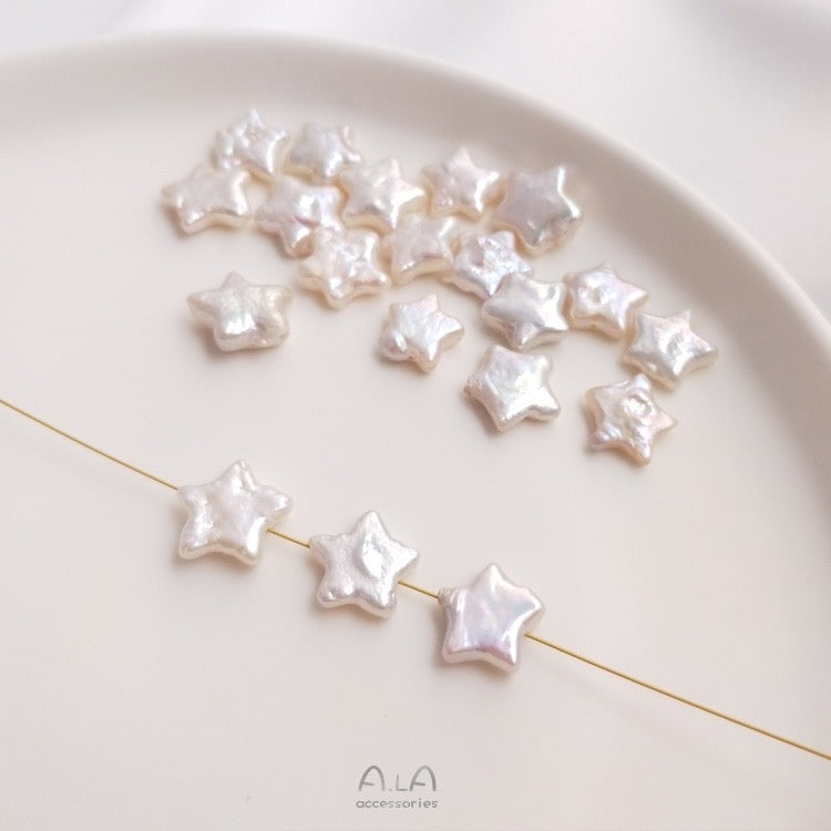 “Pearl Aura" Star Pearl Earrings