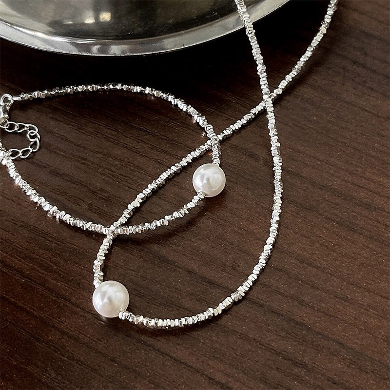 “Pearl Aura” Glacier Shards Bracelet