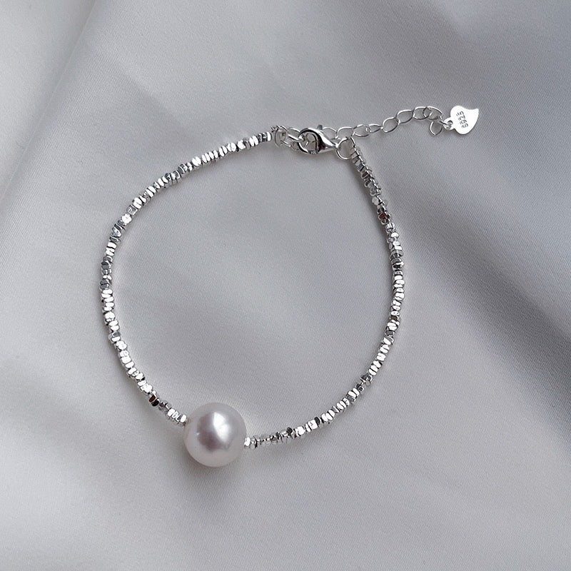 “Pearl Aura” Glacier Shards Bracelet