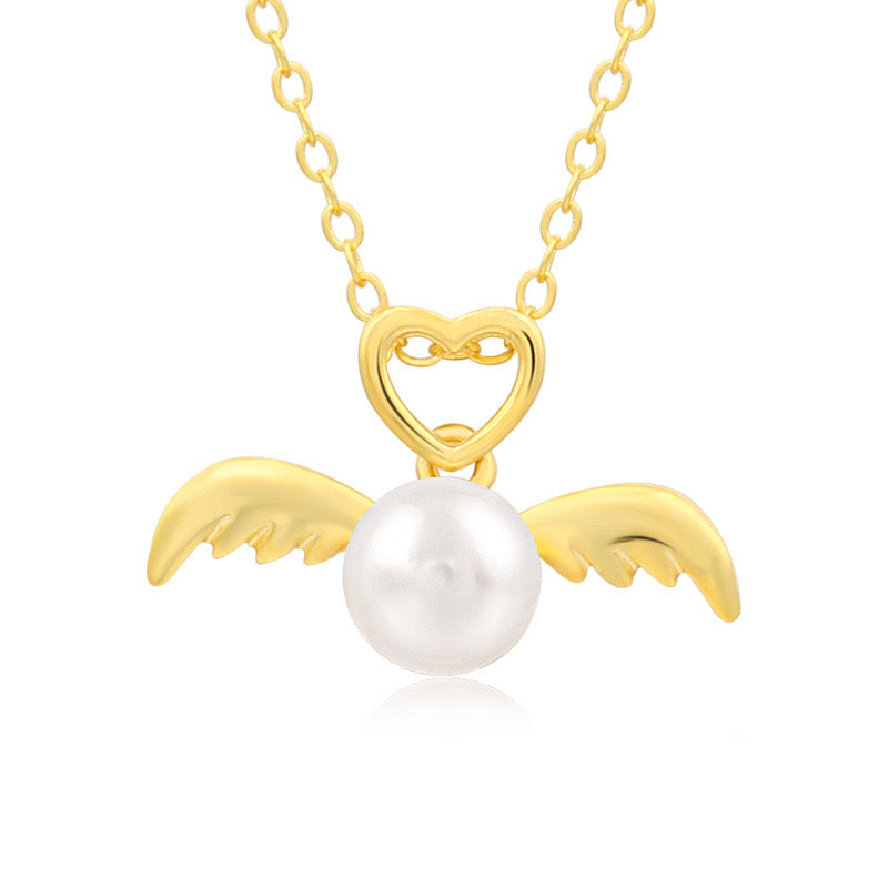 “Pearl Aura” Golden Snitch Necklace