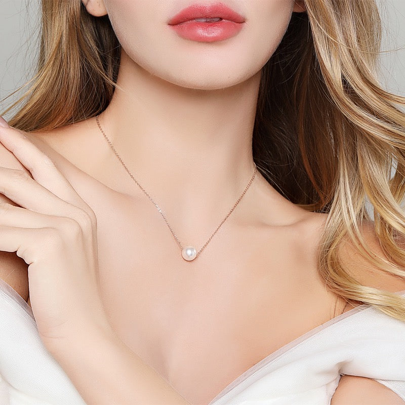 "Pearl Aura" Aurora Necklace N03