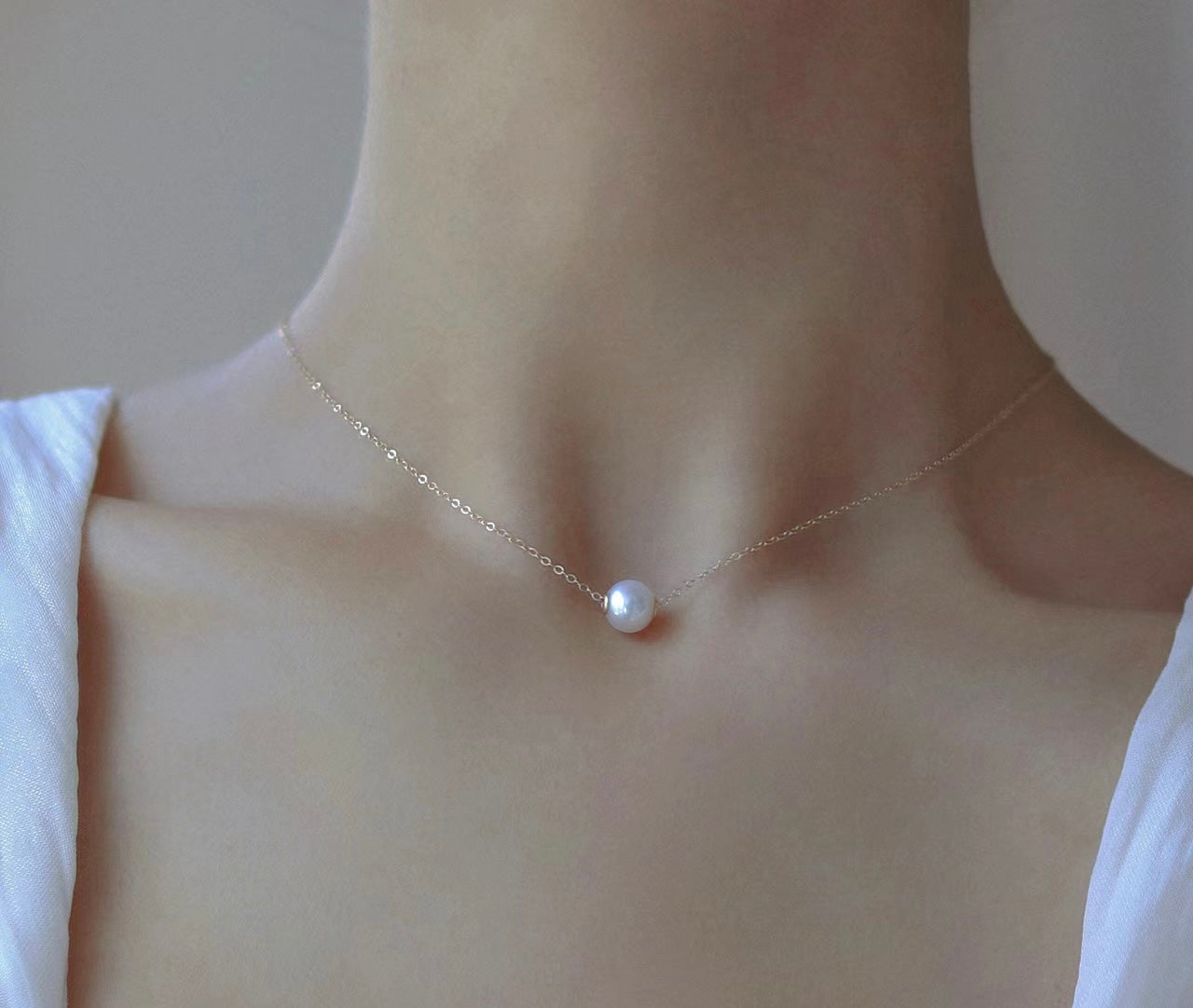 "Pearl Aura" Aurora Necklace N03