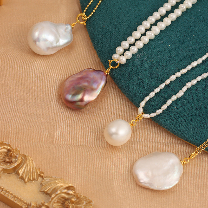 “Pearl Aura” Baroque Pearl Pendant