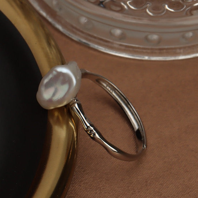 “Pearl Aura” Baroque Ring R05