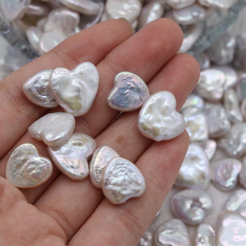 “Pearl Aura” Heart-shaped Pearls