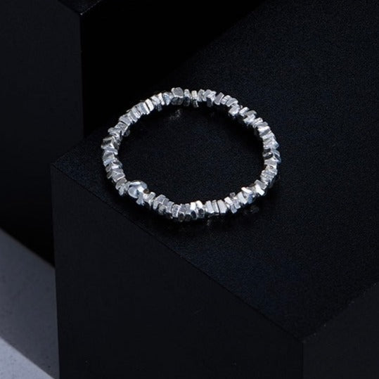 “Pearl Aura” Stellar Silver Ring