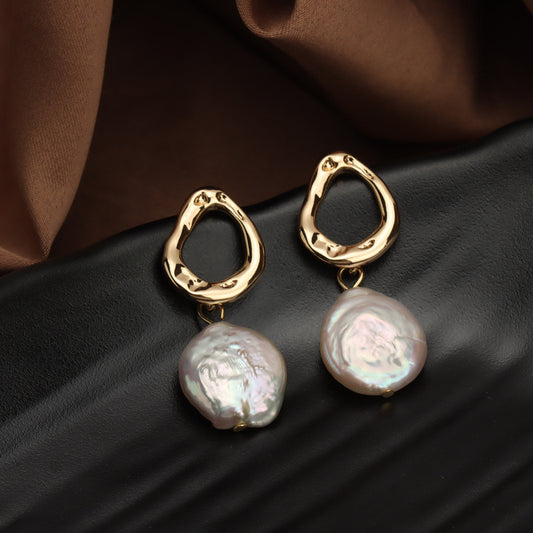 “Pearl Aura” Baroque Earrings E08